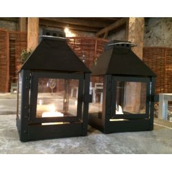 Mini quadro lanterne <br><br> 17 x 17 x 27,5 cm <br><br> Sort