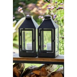 Midi lanterne <br><br> 19 x 19 x 42,5 cm <br><br> Sort