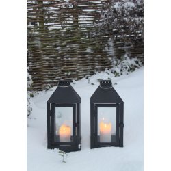 Midi lanterne <br><br> 19 x 19 x 42,5 cm <br><br> Sort