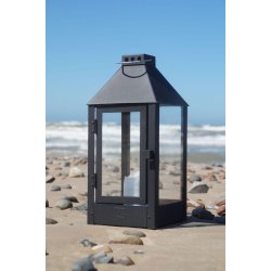 Midi lanterne <br><br> 19 x 19 x 42,5 cm <br><br> Sort