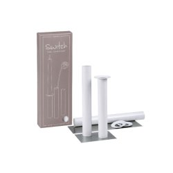 Switch magnetiske stager/vaser � 2,2 cm <br><br> s�t m. 3 stk <br><br> Hvid <br><br> RESTSALG <br>