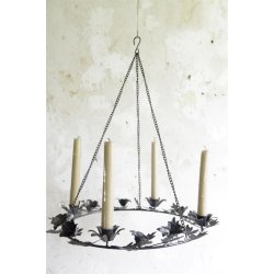 Adventskrans til oph�ng  <br><br> til bedelys <br><br> � 41 cm
