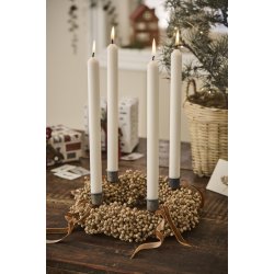 Adventslys - Svanemrket <br><br> ske m. 4 kronelys 1-4 <br><br> vlg farve <br><br>