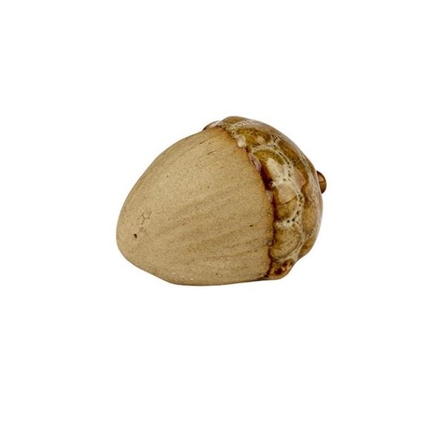 Agern keramik <br><br> Brun / Gr�n <br><br> lille - 2,5 cm <br><br>