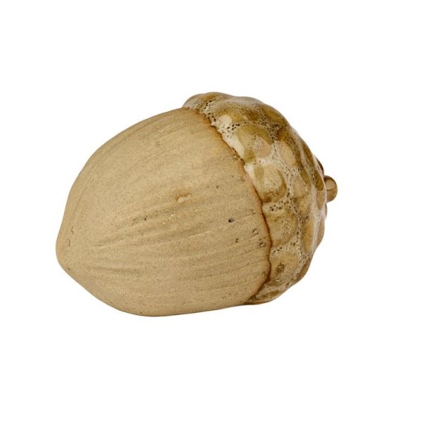 Agern keramik <br><br> Brun / Gr�n <br><br> stor - 4,5 cm <br><br>