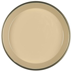 Bakke rund <br><br> Kaffe creme indvendig <br><br> konisk <br><br> H: 3,2 : 24,5 cm <br><br>