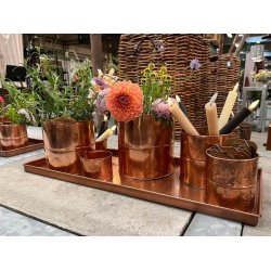 Rektangulr plantebakke <br><br> Kobber look <br><br> Vlg strrelse / st <br><br>