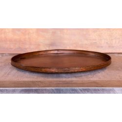 Rund plantebakke <br><br> Kobber look <br><br> Vlg strrelse / st <br><br>