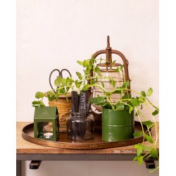 Rund plantebakke <br><br> Kobber look <br><br> Vlg strrelse / st <br><br>