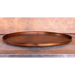 Rund plantebakke <br><br> Kobber look <br><br> Vlg strrelse / st <br><br>