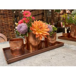 Rektangulr plantebakke <br><br> Kobber look <br><br> Vlg strrelse / st <br><br>