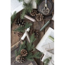 Bedelys 11 cm - 4 t <br><br> skovgrn rustik <br><br> 