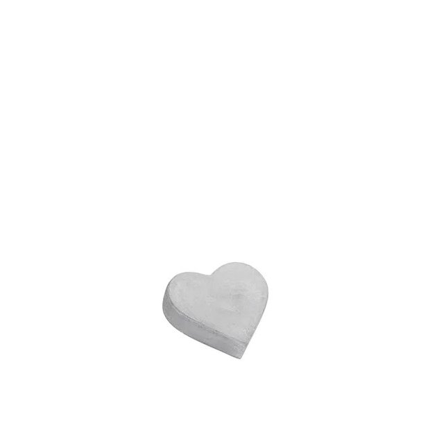 Hjerte - beton <br><br> Lille - 9 cm <br><br>