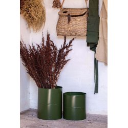 Blomsterspand <br><br> oliven <br><br> Midi - 27 x H28 cm