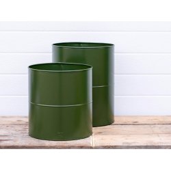 Blomsterspand <br><br> oliven <br><br> Midi - 27 x H28 cm