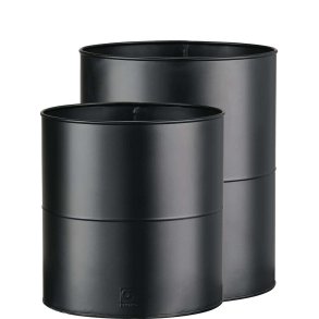 Blomsterspand <br><br> sort <br><br> Midi - 27 x H28 cm