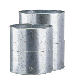 Blomsterspand <br><br> zink <br><br> Midi - 27 x H28 cm