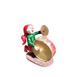 Bramming nisse <br><br> m. tromme <br><br> h 9,5 cm <br><br>