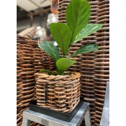 Firkantet bakke <br><br> sort <br><br> mega - 64 x 64 x 4 cm <br><br>