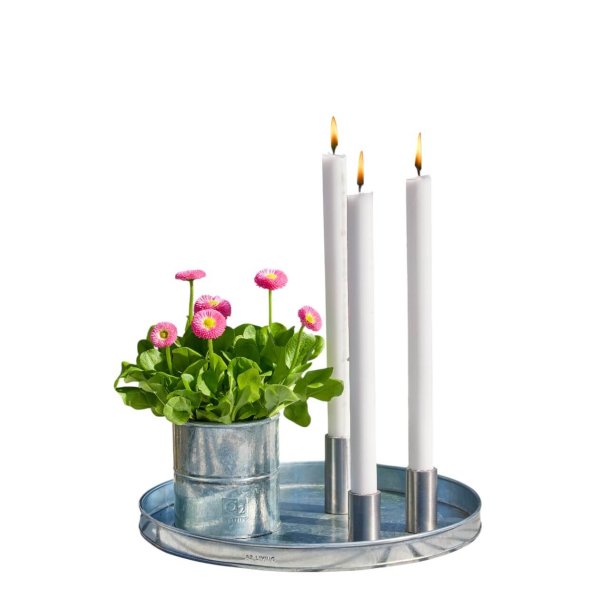 Rund bakke <br><br> galvaniseret <br><br> mini - 30 x h2 cm <br><br> 