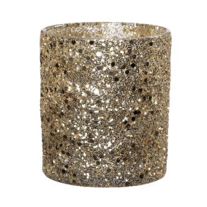 Cylinderglas <br><br> guldglimmer <br><br> 9 x 10 cm <br><br>  mellem <br><br>
