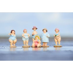 Damer i badetj <br><br> Stranddronninger <br><br> Vlg mellem 6 slags <br><br> 