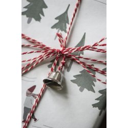 Dokumentgarn <br><br> 50 m <br><br> rd/hvid <br><br>