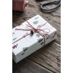 Dokumentgarn <br><br> 50 m <br><br> rd/hvid <br><br>