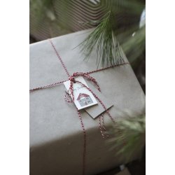 Dokumentgarn <br><br> 50 m <br><br> rd/hvid <br><br>