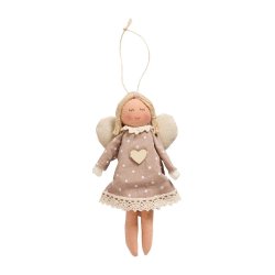 Engel Sariel t/ ophng <br><br> prikket kjole <br><br> 15 cm <br><br> 