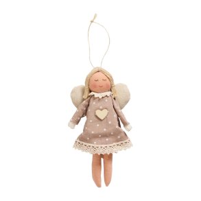 Engel Sariel t/ ophng <br><br> prikket kjole <br><br> 15 cm <br><br> 