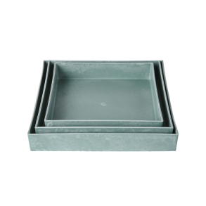 Fad - firkantet <br><br> 4 x 23 x 23 cm <br><br> Perfekt til dekorationer <br><br>