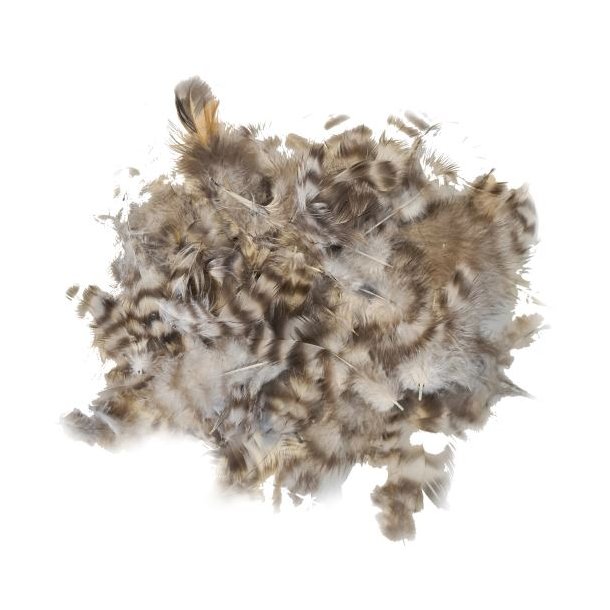 L�se fjer i pose <br><br> ca. 20 g - min. 300 stk. <br><br> Natural mix <br><br>