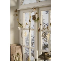 Flagranke m/ 22 flag <br><br> Gloria - hndlavet i gte messing <br><br> L150 cm <br><br>