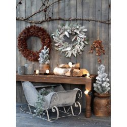 Grantr m/ sne og jutefod <br><br> Vlg mellem 3 str.