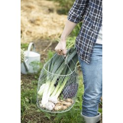 Metalkurv <br><br> foldbar m. trhndtag <br><br> Perfekt til at samle bler i