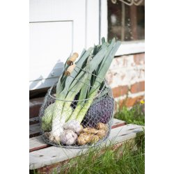 Metalkurv <br><br> foldbar m. trhndtag <br><br> Perfekt til at samle bler i