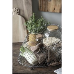 Metalkurv <br><br> foldbar m. trhndtag <br><br> Perfekt til at samle bler i