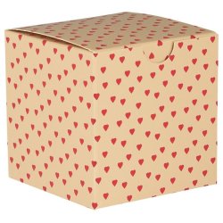 Foldeske med rde hjerter <br><br> lille <br><br> 