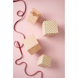 Foldeske med rde hjerter <br><br> lille <br><br> 