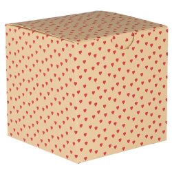 Foldeske med rde hjerter <br><br> stor <br><br> 