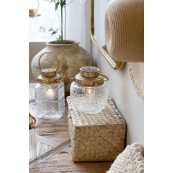  Fransk staldlanterne m. pre <br><br> med timer <br><br> 