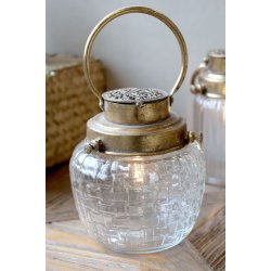  Fransk staldlanterne m. pre <br><br> med timer <br><br> 