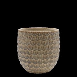 Gaston skjuler m. mnster <br><br> 14 x 14 cm <br><br> latte <br><br>