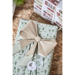 Gavepapir <br><br> Grn juleskov <br><br> 5 m pr. rulle