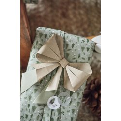 Gavepapir <br><br> Grn juleskov <br><br> 5 m pr. rulle