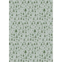 Gavepapir <br><br> Grn juleskov <br><br> 5 m pr. rulle