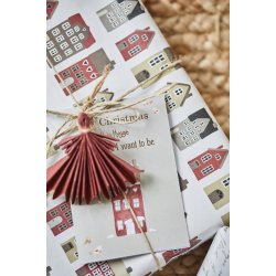 Julekort  | til-fra kort  <br><br> Dobbelte <br><br> My Nostalgic Christmas <br><br> 5 stk. i pose 