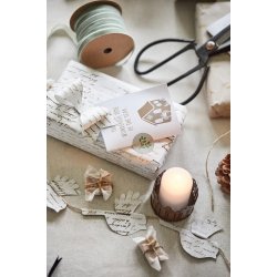 Julekort  | til-fra kort  <br><br> Dobbelte <br><br> My Nostalgic Christmas <br><br> 5 stk. i pose 