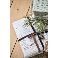 Gavepapir <br><br> Opskrift Brndte Mandler <br><br> 5 m pr. rulle <br><br>